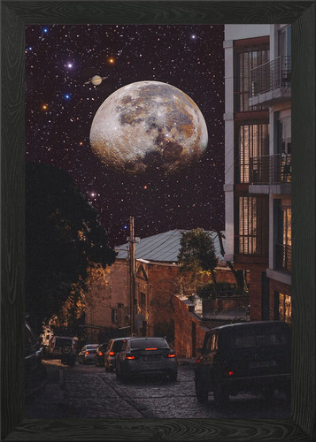 Giant moon over - moon,