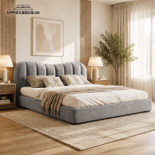 Teddy fabric bed - frame, 48"