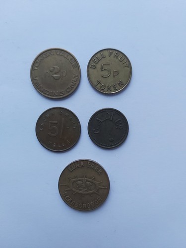 Tokens british gaming - british,, gaming/arcade