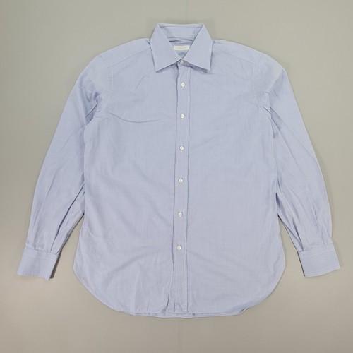 Brioni mens shirt blue - shirt, slim