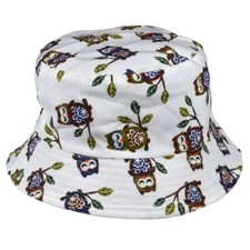 Bucket Hat Owl Reversible Lined Macahel