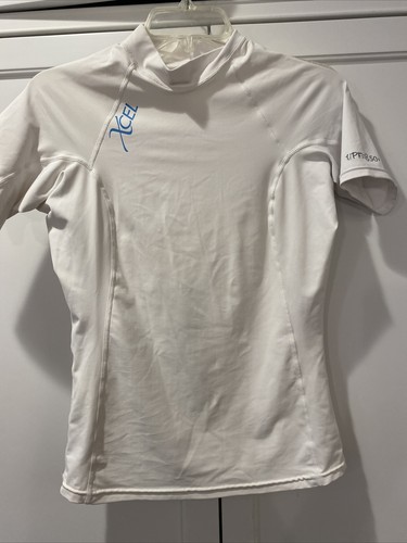 Xcel white rash guard top - xcel,