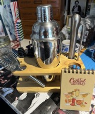 COCKTAIL MAKER SET MINI BAR MIXER SHAKER PLUS COCKTAIL RECIPES 