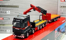 Scania R highline riged flatbed truck Palfinger crane combi"Mammoet" WSI models