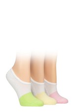 Shoe Liner Socks Women's Plain Bamboo Half-Cushioned 3 Pairs - SOCKSHOP Wildfeet