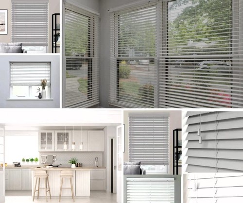 Faux wood venetian blinds - faux,