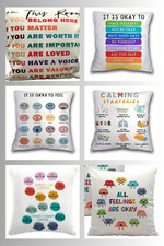 1PC Motivational Mental Health Complete Cushion - Case & Core 45 x 45 cm CHOOSE
