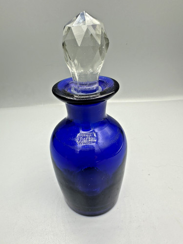 Cobalt blue antique perfume - antique,