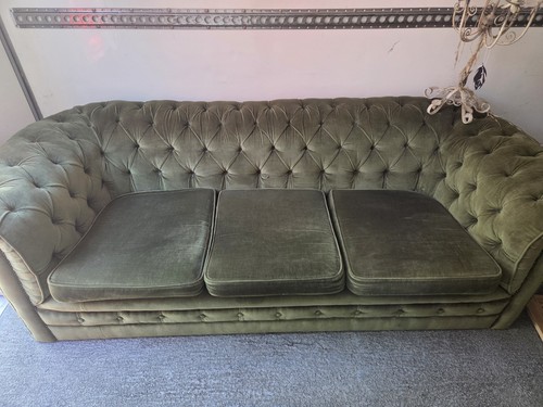 Chesterfield velvet seater - chesterfield,