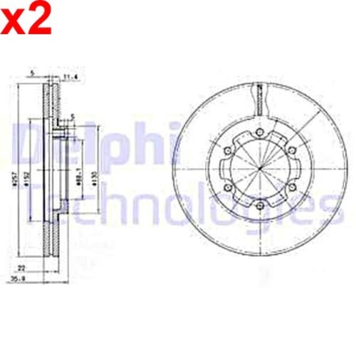 Brake disc delphi - brake, opel