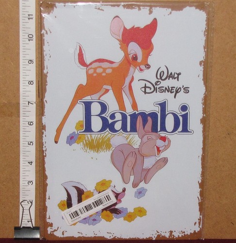 Bambi tin sign 8 - 12, x