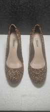 Dune Ladies Leopard Skin Court Shoes Size 5.         A6
