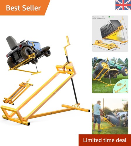 Space saving lawn mower - mower, jack