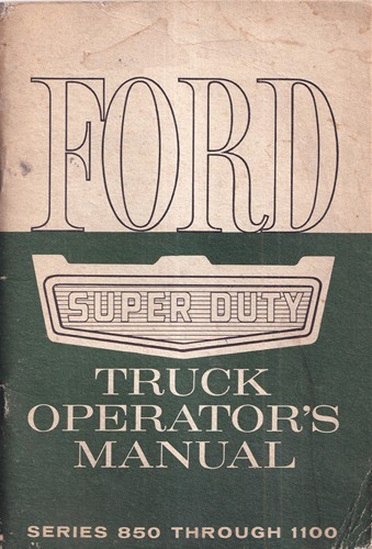 1962 ford 850 - 850-1100, truck