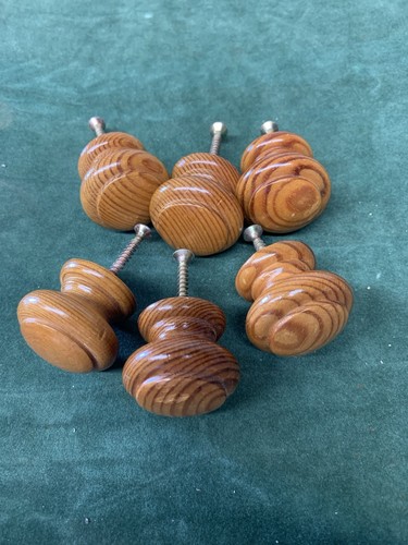 Pine cupboard knobs qty 6 - pine, qty: