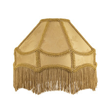 Gold Faux Silk Victorian Lamp