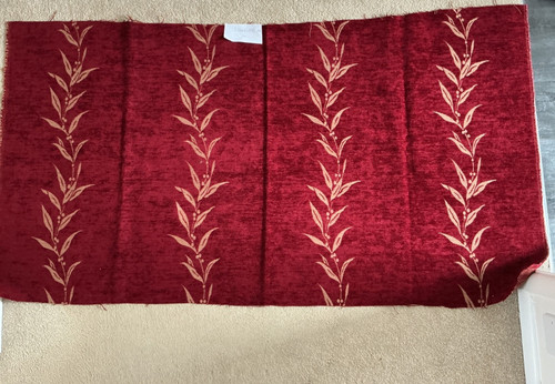 Velvet chenille fabric - velvet/chenille, remnant