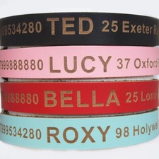 Personalised Leather Dog