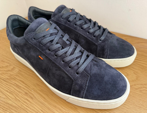 Santoni men sneakers navy - men's,