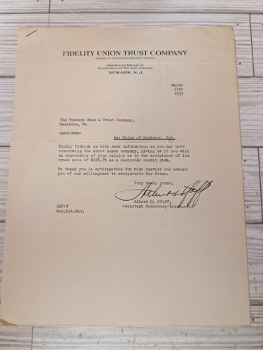 1939 vintage bank credit - 1939,