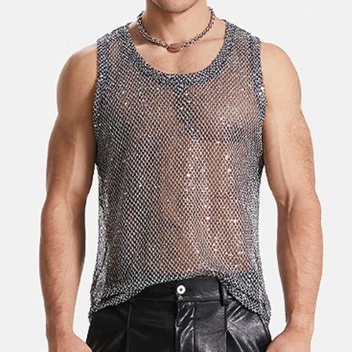 Sexy shiny sequined - sequined, mesh