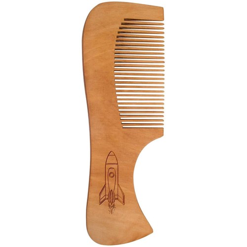 Space rocket wooden comb - rocket',