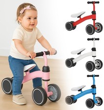 Baby Balance Bike Toddler Ride On 4 Wheels Bicycle Cup Kids Toy Perfect Gifts