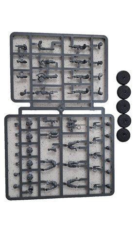 X5cadian infantry squad sprue - infantry,