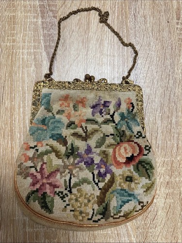 Vintage petit point floral