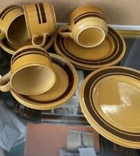 Royal Alma Staffordshire Ironstone Vintage Set 4 Cups, 4 Saucers, 4 Side Plates