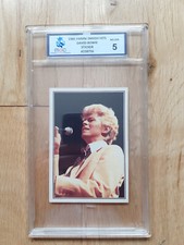 DAVID BOWIE PANINI SMASH HITS COLLECTION 1985 MGC 5 GRADED CARD NOT PSA