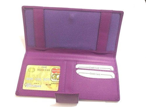 Leather style cheque book - leather,