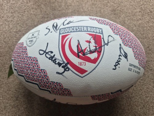 Gloucester rugby ball signed - ball,