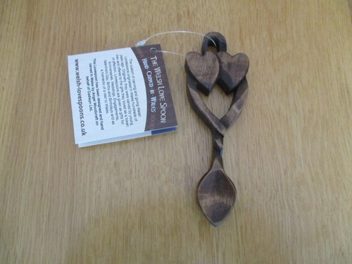 Welsh wooden love spoon - welsh,