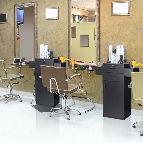 Beauty salon storage cabinet - storage,