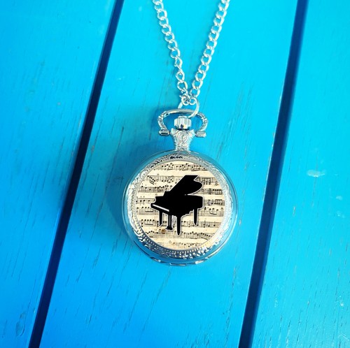 Grand piano pocket watch - grand,