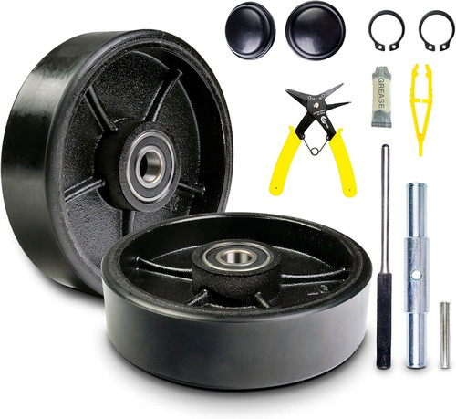 Pallet jack steering wheel - wheel, set