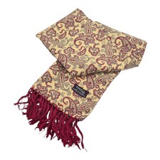 Tootal Mod Indie 1960s Paisley Scarf Vintage Retro Mens Fringed Ascot Cravat 119