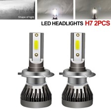 2pcs 6000K H7 LED Headlight Bulbs Light Kit High or Low Beam Light White 36W