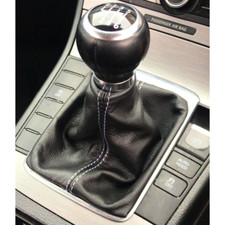 Gear Stick Gaiter For Volkswagen Passat B6 B7 2006-2015 Leather White Stitching