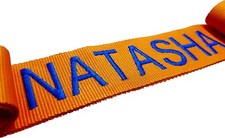 Personalised Luggage Strap Suitcase Safe Name Belt Embroidered - 12 colours