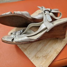 Clarks Metallic Silver Sandals