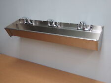 BRAND NEW 1200mm STAINLESS STEEL WASH TROUGH HAND WASH SINK SCRUB UP INDUSTRIAL