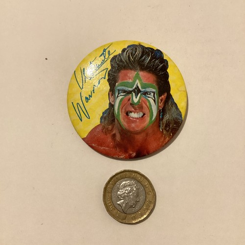 Ultimate warrior wwf button - ultimate,