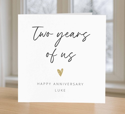 2nd anniversary card - 2nd,