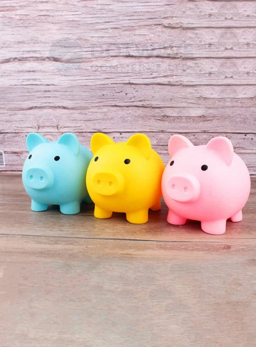 Cute piggy bank saving - piggy,