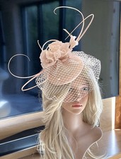 Snoxell & Gwyther Blush/Pale Peach Fascinator - MOTB Wedding Races