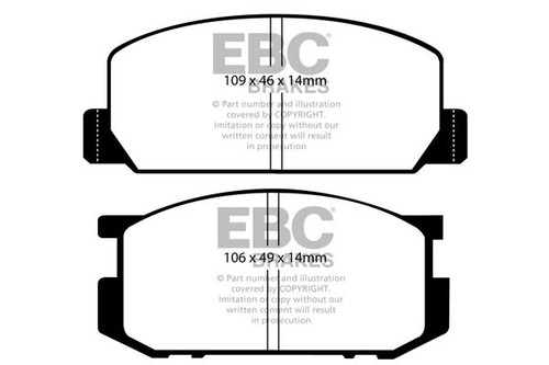 Ebc ultimax front brake pads - ebc,
