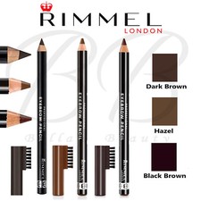 RIMMEL London Eyebrow Pencil with Brush Comb *DARK BROWN / HAZEL / BLACK BROWN*