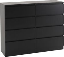 MALVERN 8 DRAWER CHEST BLACK